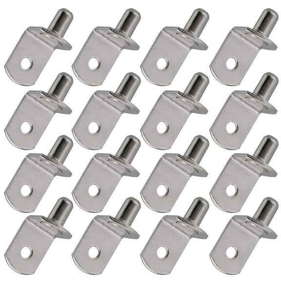 OFFIGAM 25PCS Nickel Plated Cabinet Shelf Support Metal Bookshelf Pegs Home Storage