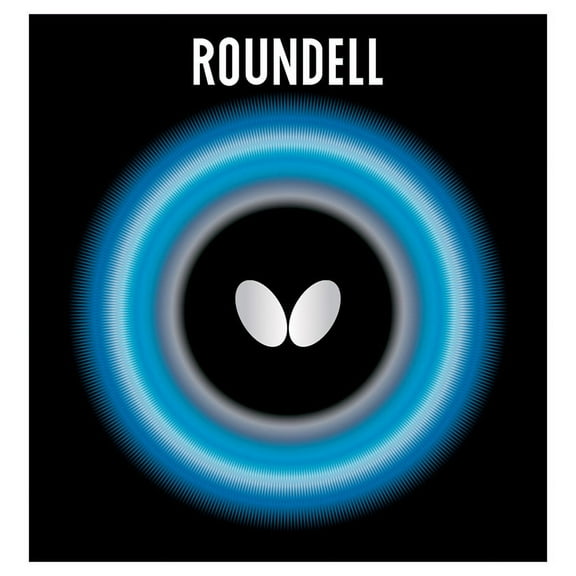 Butterfly Roundell Table Tennis Rubber, 2.1 mm, Black