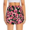 thumbnail image 2 of Lsque Blooming Meadow Printed Women's Running Shorts with Liner Pockets,Elastic Quick Dry Workout Athletic Gym Yoga Shorts,Womens High Waist Shorts-XX-Large, 2 of 9