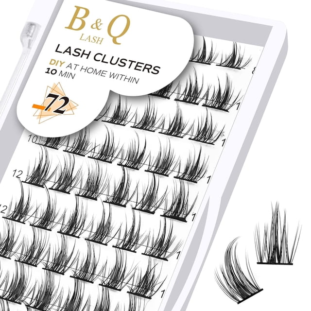 Lash Bond and Seal 10ML B&Q Lash Cluster Bond and Seal Pegamento para pestañas Pegamento para pestañas DIY Extensiones de pestañas Impermeable Unión y sello de larga duración (Black Bond+Black Seal)