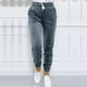 thumbnail image 1 of Pantalones deportivos casuales de terciopelo con cordones y cintura elástica para mujer, versátiles, de estilo europeo y americano, para otoño e invierno, 1 of 6