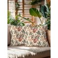 thumbnail image 2 of Waterproof Outdoor Throw Pillows with Inserts 18"x18" Set of 2, Fall Leaves Soft Decorative Pillowcases for Couch Bedroom, Farmhouse Beige Botanical Branch Pillow Covers for Sofa Living Room, 2 of 8