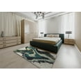 thumbnail image 5 of Ahgly Company Machine Washable Indoor Round Transitional Charcoal Black Area Rugs, 8' Round, 5 of 7
