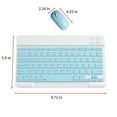 thumbnail image 4 of HAOANBluetooth Keyboard & Mouse Portable BT Wireless Keyboard & Mouse For Android Windows PC Tablet Pink, 4 of 6