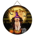 thumbnail image 2 of ICQOVD Halloween Decoration Welcome Sign Decoration Wall Hanging Family Garden, 2 of 8