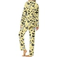 thumbnail image 5 of MIUOWANP Womens Big and Tall Pajama Sets Women's Valentine's Day Printed Pajama Set For Daily Home Wear With Pocket Yellow M, 5 of 5