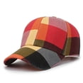 thumbnail image 3 of Mrzhqd Stylish Plaid Outdoor Sun Hat Casual Trendy Cap Baseball Cap For Leisure" Red, 3 of 8