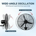 thumbnail image 2 of Ktaxon 30inch High Velocity Wall Mount Fan Oscillating,Industrial Fan with 4 Speed Ventilation,100% BLDC Copper Motor,4963CFM,,Heavy Duty Metal Fan for Outdoor, Indoor Use, 2 of 12