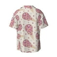 thumbnail image 2 of Fotbe Sparkling Ice Cream print Short Sleeve Button Down Shirts for Men Casual Summer Beach Wrinkle Free Shirt-Medium, 2 of 7
