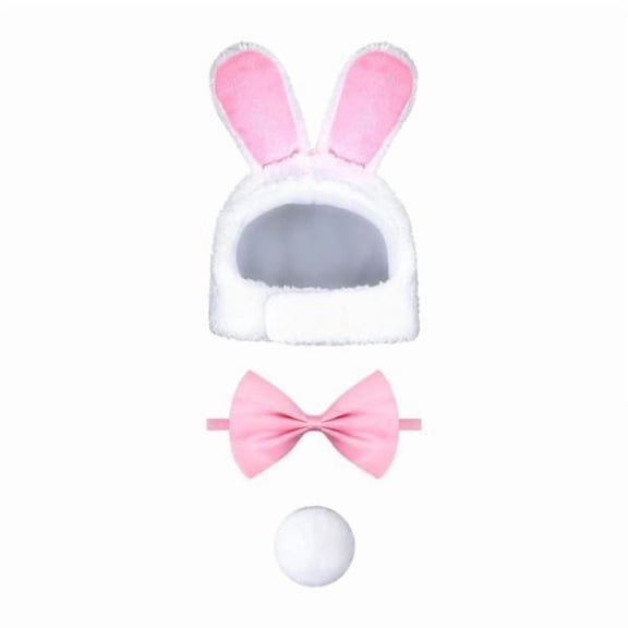 Bothyi 2x3 Pieces Bunny Costume Set Outfits Bunny Ears Pet Decoration Pet Supplies Fancy Dress Up Cosplay for Small Dogs Party 3 Pcs