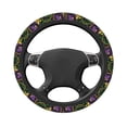 thumbnail image 3 of Haiem Mardi Gras6 Print Steering Wheel Cover 15 Inches for Women Men, Neoprene Anti-Slip Steering Wheel Grip Wrap Car Accessories Protective Case Cover for Vehicle Truck SUV, 3 of 8
