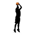 thumbnail image 3 of Baskeball Player Shooting Silhouette, 3 of 3