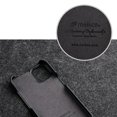 thumbnail image 4 of FeiKong MELKCO - Funda para iPhone 13 Pro con textura de lichi, piel de vaca auténtica y tapa trasera abatible vertical para PC, 4 of 5