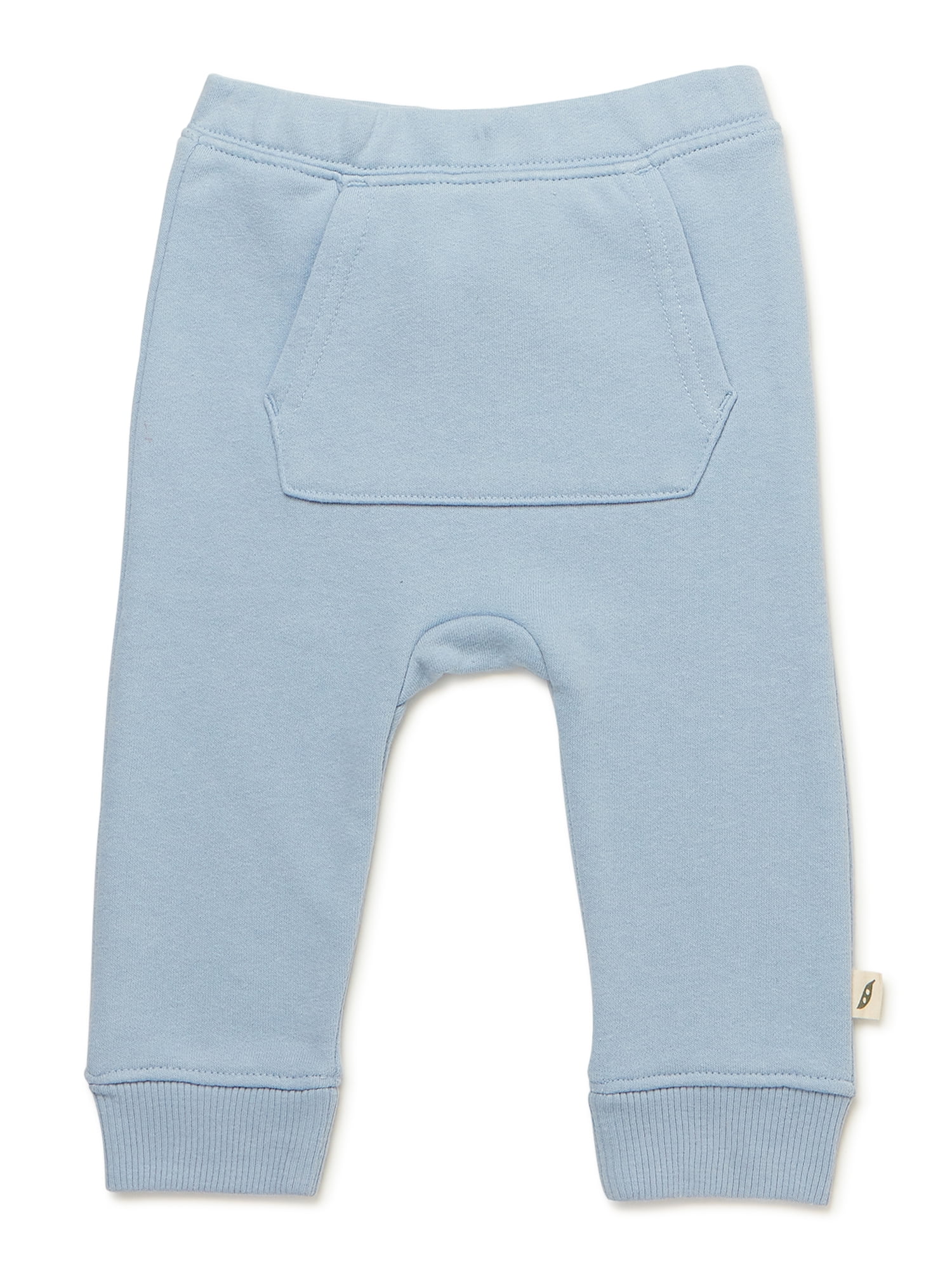 easy-peasy Baby Solid Kangaroo Pocket French Terry Jogger, Sizes 0/3-24 Months