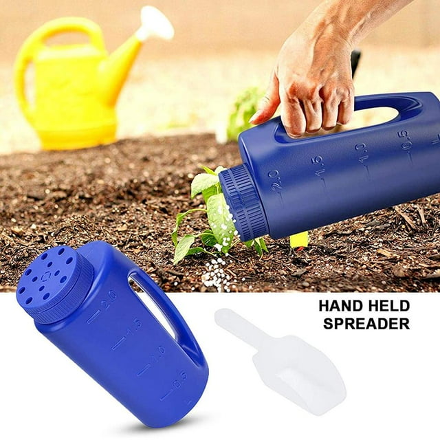 Hand Held Dispenser,Hand Held Spreader Hand Hand Spreader Shaker Fertilizer Salt Spreader Time-Tested Durability