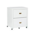 thumbnail image 1 of Posey Rolling File Cabinet, White, 1 of 8
