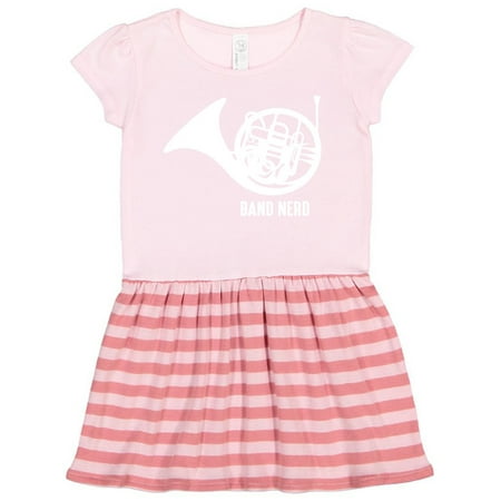

Inktastic Band Nerd French Horn WHT Gift Toddler Girl Dress