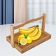 thumbnail image 4 of Plato de cesta de frutas, bandeja de madera para servir con asa, contenedor de almacenamiento decorativo con asa, plato para servir para mesa de M, 4 of 9
