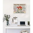 thumbnail image 2 of In This Office Sunflower Inspirational Decor Wall Art Teamwork Motivational Quotes Floral Pictures Wall Decor We Are A Team Positive Canvas Painting Prints Modern Artwork Framed for Office 16"x12", 2 of 6