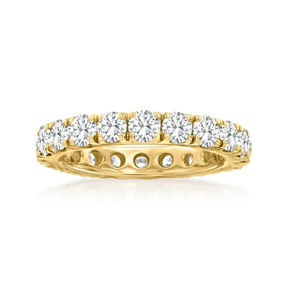 Ross-Simons 3.00 ct. t.w. Diamond Eternity Band in 14kt Yellow Gold, Women's, Adult