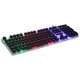 thumbnail image 1 of Teclado para juegos con retroiluminación con cable y teclado para computadora portátil con tapa redonda para oficina en casa, negro Inevent EL001654-02, 1 of 7