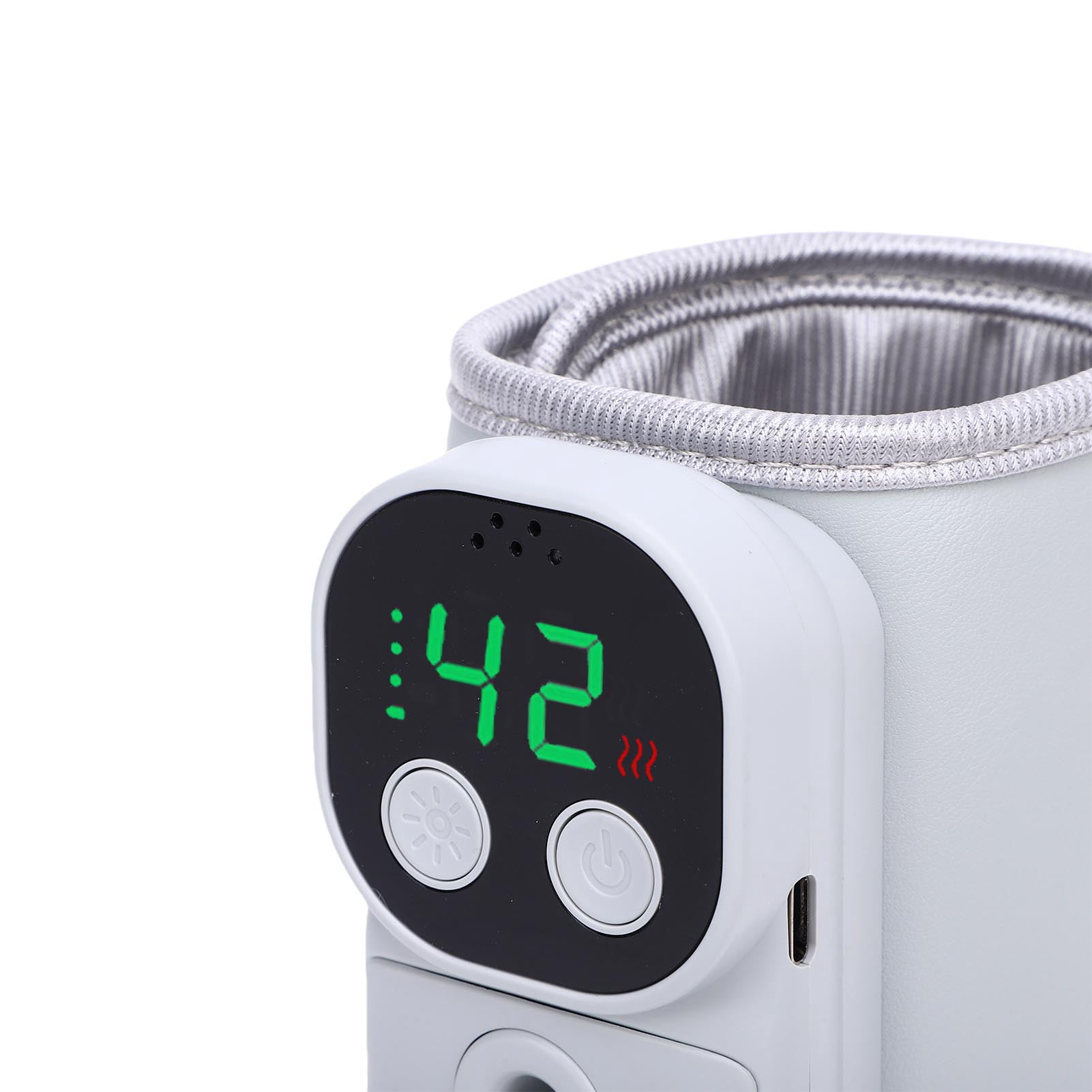 YAHHU Portable Baby Bottle Warmer 18W Cordless Milk Heater with 10000mAh Battery, Constant Temperature USB Insulation Cover for Travel and Outdoor (5.9 inches / 15 cm)