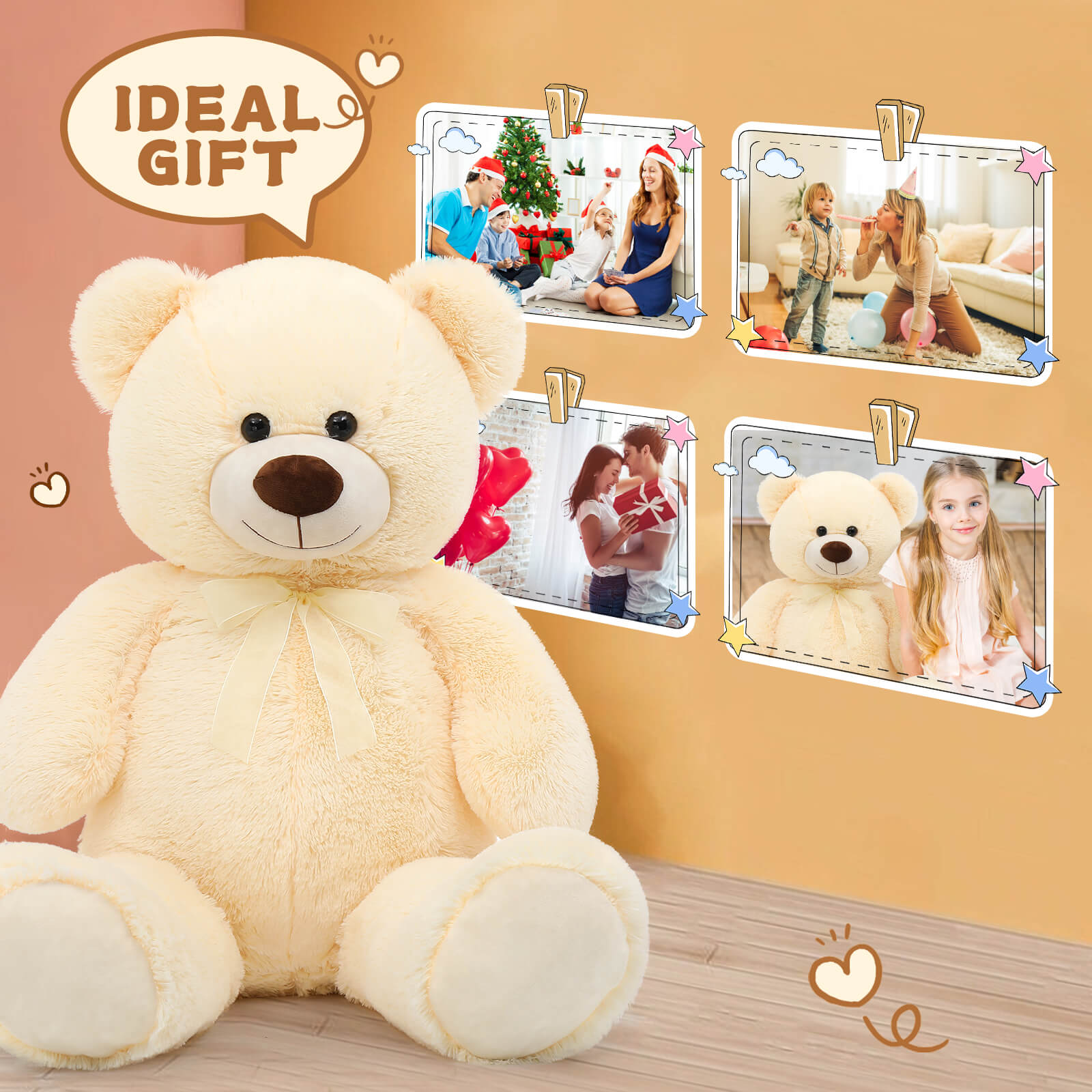 MaoGoLan 36" Giant Teddy Bear Plush photo 3