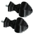 thumbnail image 2 of SHISUYAN 2pcs Roman Rod End Fashion Curtain Rod Decorative Head Delicate Curtain Rod Part, 2 of 9