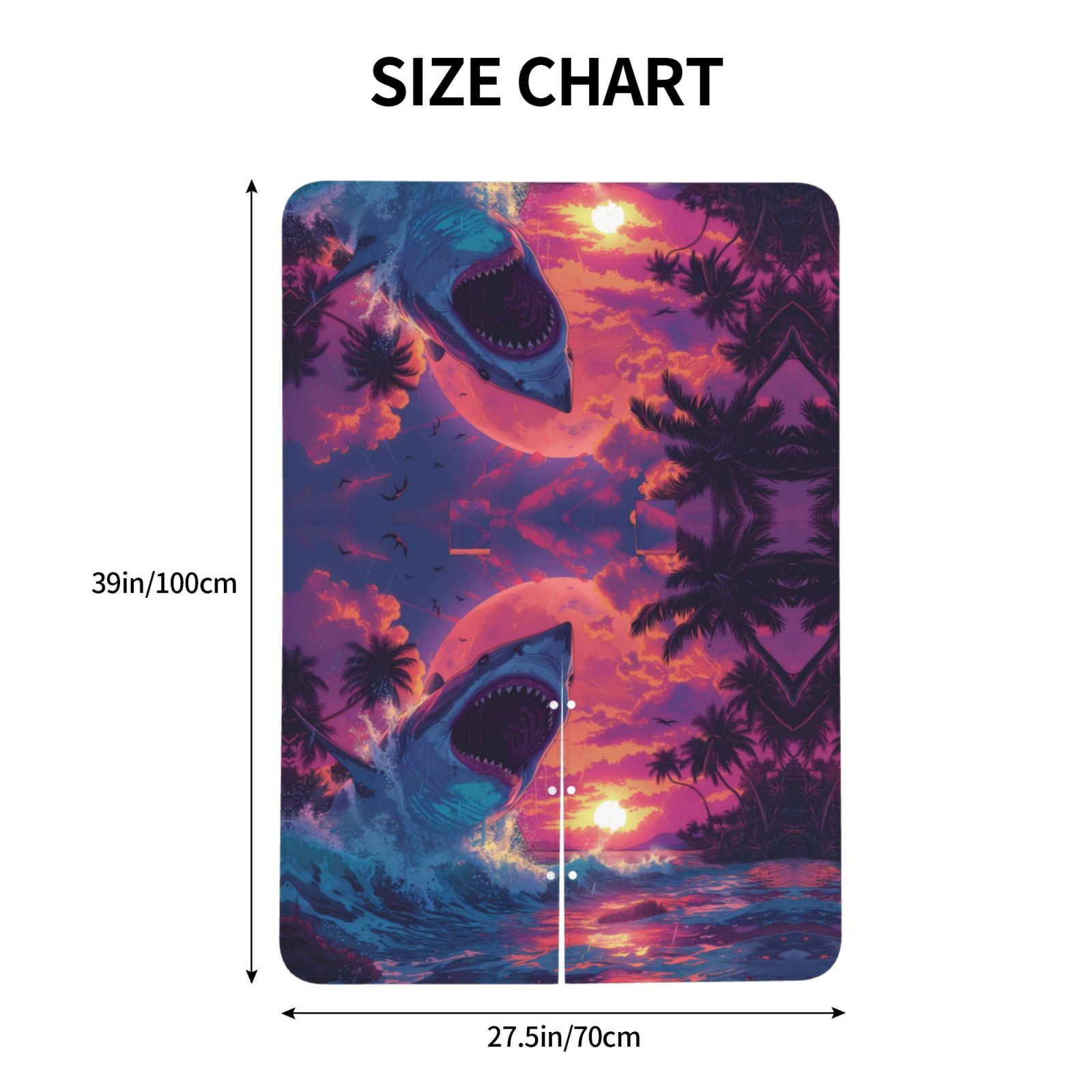 Car Seat Cover Baby - Hawaiian Island Beach Shark Breathable Infant Car Seat Cover for Baby Carseat, Lightweight Comfort Baby Essentials Must Haves Newborn Stuff for Girl Boy