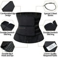 thumbnail image 6 of COMFREE Sauna Waist Trimmer Belt Men Workout Waist Trainer Sweat AB Belt with Adjustable Double Straps, 6 of 6
