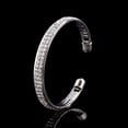 thumbnail image 1 of EDHITNR Clearance Womens Fashion Crystal Rhinestone Open Bangle Cuff Bracelet Jewelry Black and Friday Deals 90% off, 1 of 2