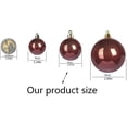thumbnail image 3 of Bola de Navidad Bola de decoración de árbol de Navidad inastillable Adornos de bolas de Navidad Bola de decoración de fiesta de boda de vacaciones 1,6 "(4 cm) Juego de 36 piezas (azul, 3 of 4