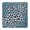 Blue Leopard Print, variant on Colorful and Black Of Leopard Print Square Fitted Tablecloth with Elastic Edge,Square Table Cover,Washable Elastic Table Cover for Home Kitchen Party Decor 34"x34"