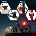 thumbnail image 4 of Amdohai USB Rechargeable Bike Lights for Night Riding Super Bright Front Light and Rear LED Bicycle Light Set Bike Headlight Taillight, 4 of 8