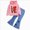 pink, blue, variant on Toddler Baby Girl Fall Winter Outfit Long Sleeve Sweatshirts Pants Set Clothes 6-12 Months 12-24 Months 2t 3t 4t 5t 6t 7t 8t 9t Children N 6-7 Years