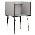 thumbnail image 2 of Emma + Oliver Stand-Alone Study Carrel with Height Adjustable Legs - Nebula Grey Finish, 2 of 9