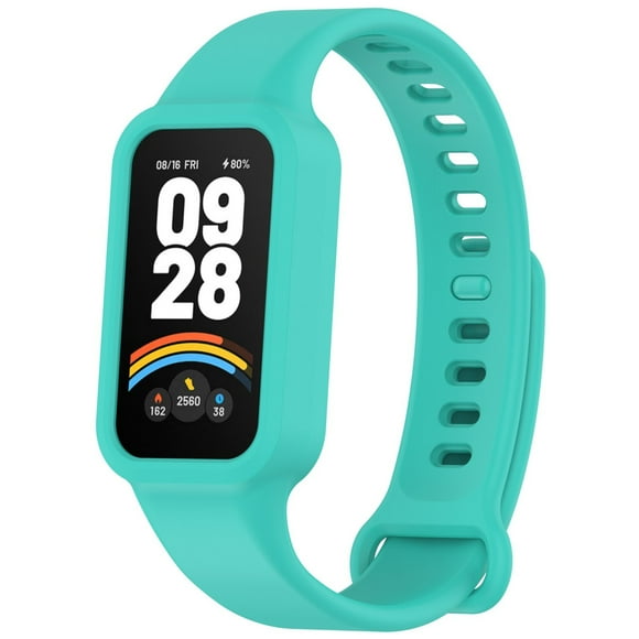 Smart Sports Bracelet with Integrated Silicone Strap of Seamless Design Soft for Smart Tracking and All-Day Wearable