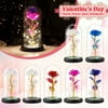 MIARHB Valentine'S Day Gift Rose Decorative Glass Cover Ornament Creative Lighting 1Pc Luminous Ornament