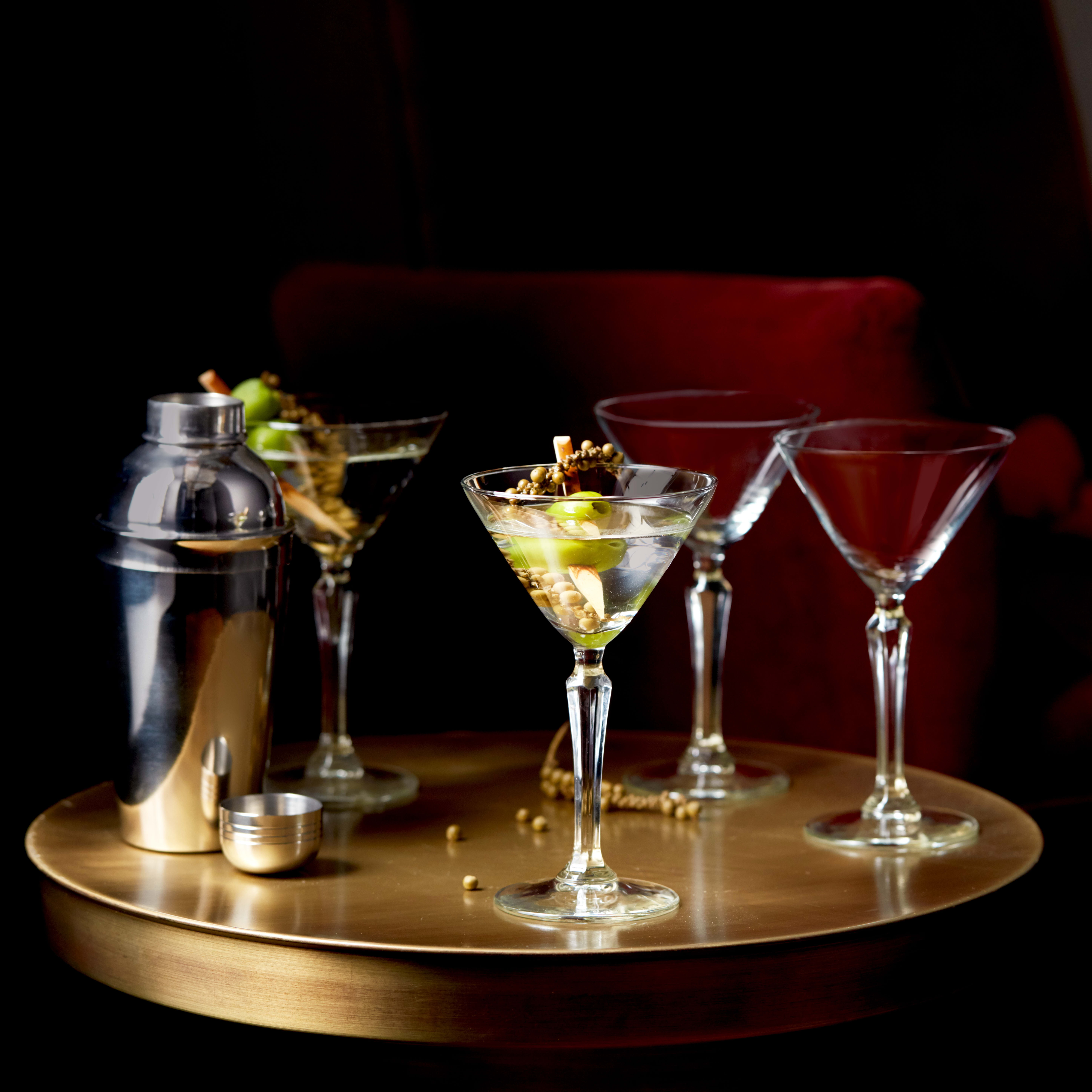 Promotional Martini Shaker Set W/ 2 Glasses