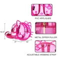 thumbnail image 3 of Hello Kitty Character Head Clear Adult Pink PVC 12" Mini Backpack, 3 of 7