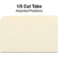 thumbnail image 3 of Staples File Folder, 1/5 Cut, Legal Size, Manila, 200/Carton (ST163378/1633VS), 3 of 4
