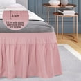 thumbnail image 4 of Unique Bargains Polyester Bed Skirt Durable 16 Inch Drop Easy Fit Wrinkle, Elastic Dust Ruffles Bedskirts, 4 of 7
