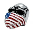 thumbnail image 4 of US Flag Mask Skull Biker Stainless Steel Ring, 4 of 4