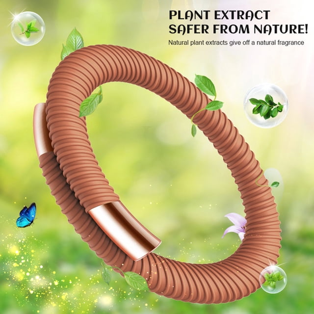 Pulsera repelente de mosquitos, pulsera portátil antimosquitos para parejas, para acampar al aire libre, viaje de pesca