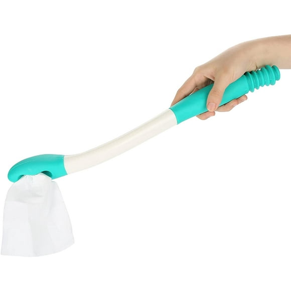 Jonlaki Bottom Wiper,Long Handle Toilet Aid for Wiping,Self Assist Bathroom Bottom Butt Wipe Helper Wand,Tissue Grip for Arm Handicap Seniors Pregnant Woman