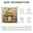 thumbnail image 5 of COMIO  Cute Frog Throw Pillow Covers, Funny Mushroom Frog Throw Pillow Covers  Pillow Covers Decor for Kids, Living Room Bedroom Dorm Sofa Decoration, 5 of 5