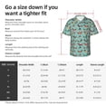 thumbnail image 6 of Lsque Dachshund Dog Puppy pattern Hawaiian Shirt for Men, Unisex Summer Beach Casual Short Sleeve Button Down Shirts-Medium, 6 of 9