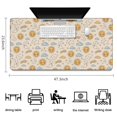 thumbnail image 5 of Long Mouse Pads for Desk,Beige Sun Moon Cloud Star Pattern Desk Mats on Top Of Desks, Desk Mouse Pad Extra Large with 3mm Non-Slip Base and Stitched Edge for Gaming,Office,Work,Home 47.3"x23.6", 5 of 6