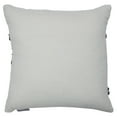 thumbnail image 2 of 18" White and Black Knife Edge Striped Indoor Throw Pillow, 2 of 2