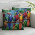 thumbnail image 3 of Orinice Birds, Branch, Jungle Graphic Decorative Cushion Throw Pillow Cover for Home Couch Living Room Bed Sofa 20x20in, 3 of 5